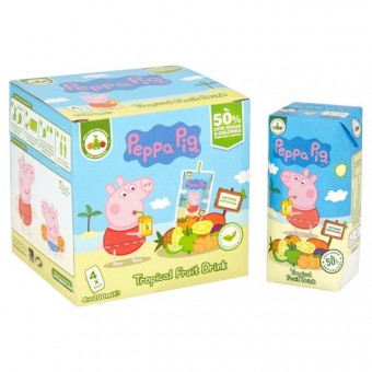 Peppa Pig - Tropical Fruit Drink (4 packs x 200ml)