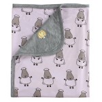 Double Layer Blanket - Big Sheepz Pink (80 x 100cm) - Baa Baa Sheepz - BabyOnline HK