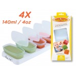 Baby Cubes - Food Tray - 4oz/100ml x 4 - Petite Creations - BabyOnline HK