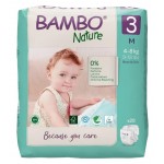 Bambo Nature - Rash Free ECO Baby Diapers - Size 3 (28 diapers) - 6 packs - Bambo Nature - BabyOnline HK