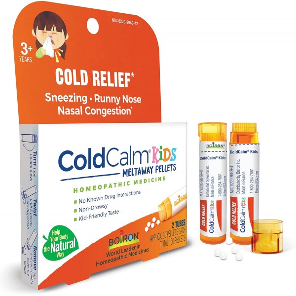 Coldcalm Kids (Cold Relief) - 2 Tubes (80 Pellets/Tube) - Boiron - BabyOnline HK