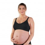 Body Silk Seamless Nursing Bra - Sustainable (Black) - Size S - Bravado - BabyOnline HK