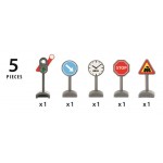 BRIO World - Traffic Sign Kit (5 pcs) for Railway - BRIO - BabyOnline HK