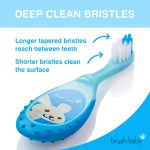 嬰兒牙線刷 (0-3歲) - 藍色 - Brush Baby - BabyOnline HK