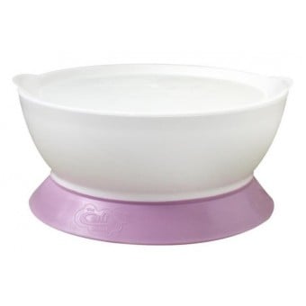 The Ultimate Non-Spill Suction Bowl with Lid 12oz - Purple