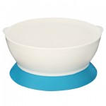 The Ultimate Non-Spill Suction Bowl with Lid 12oz - Blue - Calibowl - BabyOnline HK