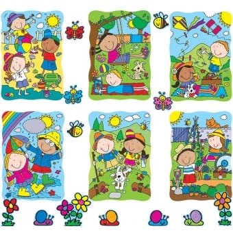 Bulletin Board Set - Spring and Summer Accents