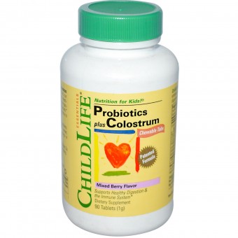 Probiotics with Colostrum - Mixed Berry Flavour (90 tablets)