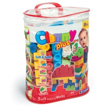 Clemmy Plus - 幼兒軟質袋裝積木 (60 件)
