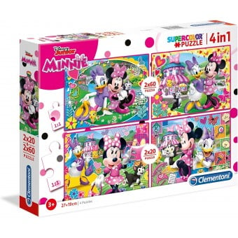 Super Color Puzzle - Minnie Mouse (2 x 60 + 2 x 20)