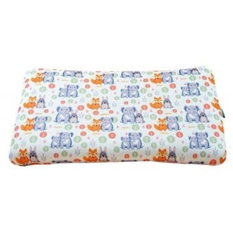 X-90° 3D Kids Breathable Pillow for 1-7 Year Old (Fox & Friends)