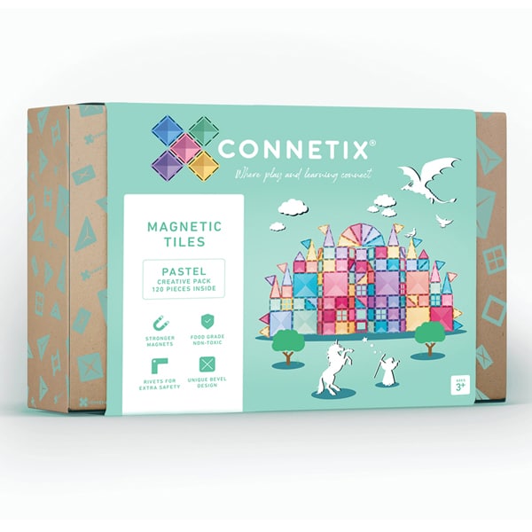 Connetix - 粉彩創意包 磁力片積木 (120件) - Connetix - BabyOnline HK