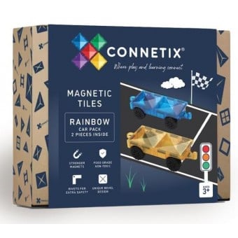 Connetix - 彩虹磁力積木-汽車底板2入