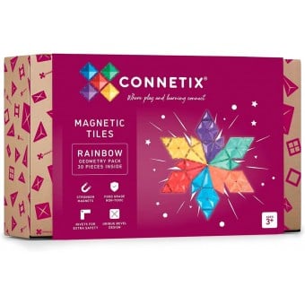 Connetix -  彩虹幾何包 磁力片積木 (30件)