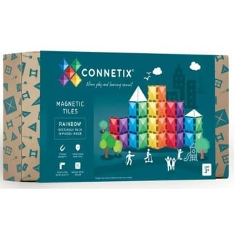 Connetix - 彩虹磁力積木 長方形補充組 (18件)