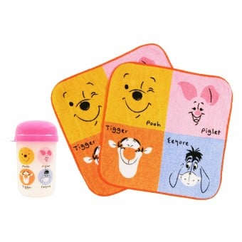 Winnie the Pooh - Hand Towel with Carrying Case (Pink)