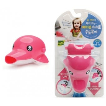水龍頭延長器 - 粉紅色海豚