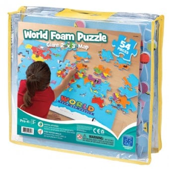 World Foam Map Puzzle