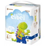 Elibell - Baby Diapers For Sensitive Skin - Size XL (22 diapers) - 6 packs - Elibell - BabyOnline HK