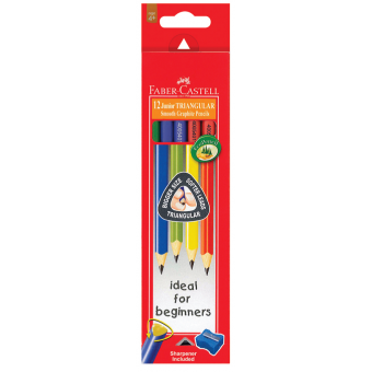 12 Junior Triangular Pencils