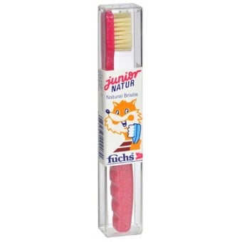 Natural Bristle Toothbrush - Pink