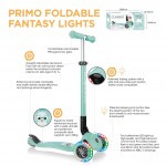 Globber - Primo Foldable Fantasy Lights - 幼兒三輪滑板車 (薄荷/Buddy) - Globber - BabyOnline HK
