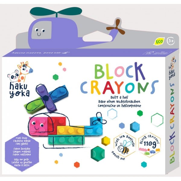 Haku Yoka - Block Crayons (Heli) - Haku Yoka - BabyOnline HK