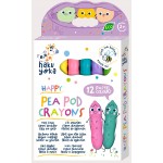 Haku Yoka - Happy Pea Pod Crayons (Pack of 12) - Haku Yoka - BabyOnline HK