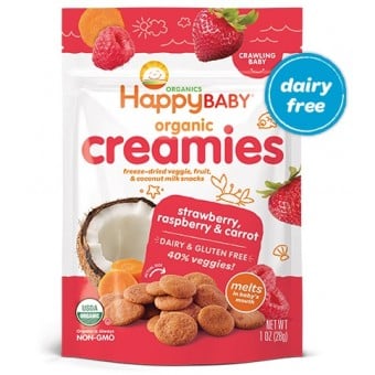 Happy Creamies - Strawberry, Raspberry & Carrot 28g