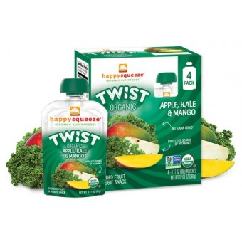 Twist Organic - Apple, Kale & Mango 90g [Pack of 4]