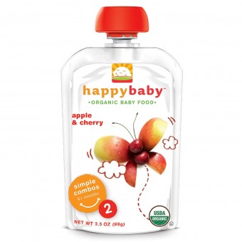 Organic Baby Food - Stage 2 (Apple & Cherry) 99g