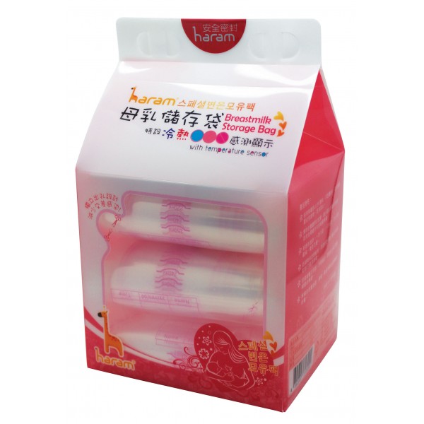 溫感母乳儲存袋 (90 x 250ml) - Haram - BabyOnline HK