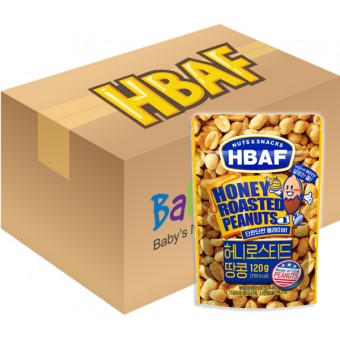 HBAF 乾焗原粒牛油蜂蜜花生 120g x 20包
