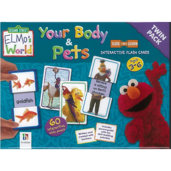 Slide & Learn Interactive Flash - Elmo's Word - Your Body & Pets - Hinkler - BabyOnline HK