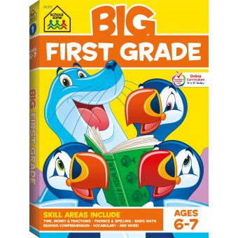 School Zone - Big First Grade Workbook (5-7y)
