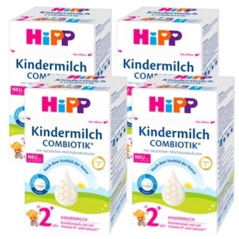 HiPP (德國版) 益生菌幼兒成長奶粉 (2歲+) 600g (4盒)