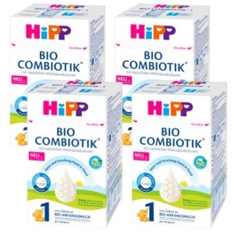 HiPP (德國版) 有機益生菌嬰兒奶粉 (1階段) 600g (4盒)