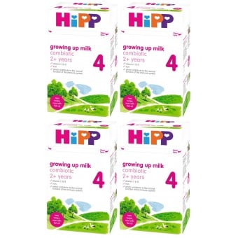 HiPP Combiotic Growing Up Milk # 4 with DHA (2 yrs +) 600g (4 boxes)