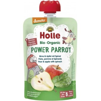 Power Parrot - Organic Pear, Apple with Spinach 100g