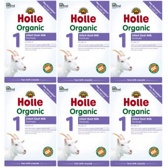 Holle - Organic Infant Goat Milk # 1 with DHA (400g) - 6 boxes