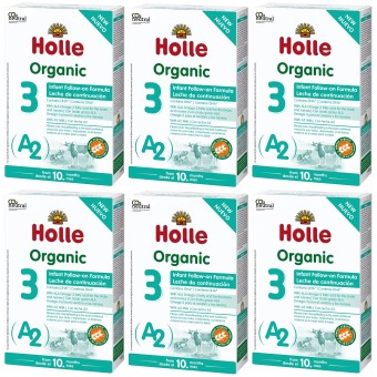 Holle - 有機 3 號 A2 幼兒成長奶粉DHA配方 400g - 6盒