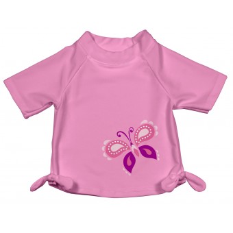 UV Rashguard Shirt - Short Sleeve - Butterfly - Size L (18 Months)