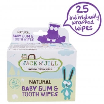 嬰兒天然口腔及牙齒專用清潔棉 (25包裝) 