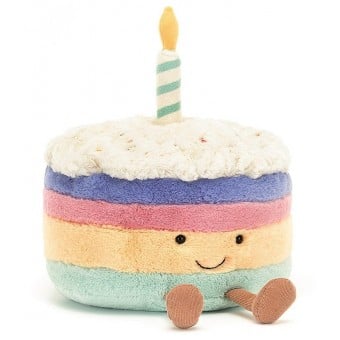Jellycat - Amuseable Rainbow Birthday Cake 有趣彩虹生日蛋糕