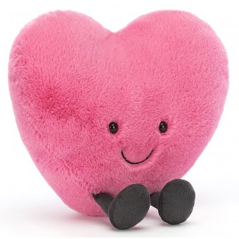 Jellycat - Amuseable Hot Pink Heart 粉紅心心 (大 17cm)