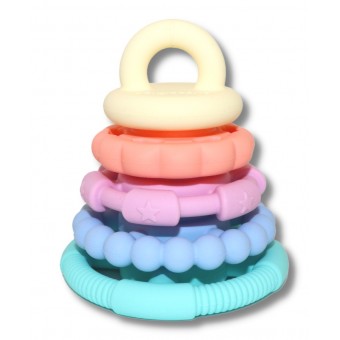 Jellystone - Rainbow Stacker & Teether Toy (Pastel)