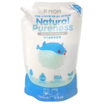 K-Mom - Natural Baby Laundry Softener (Fresh Air) - Refill 1300ml