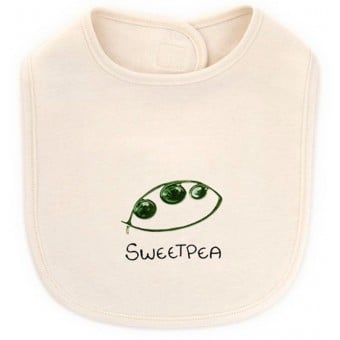有機棉口水肩 - Sweet Pea 甜豆