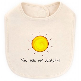 Organic Cotton Bib - You Are My Sunshine