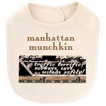 有機棉口水肩 - Manhattan Munchkin